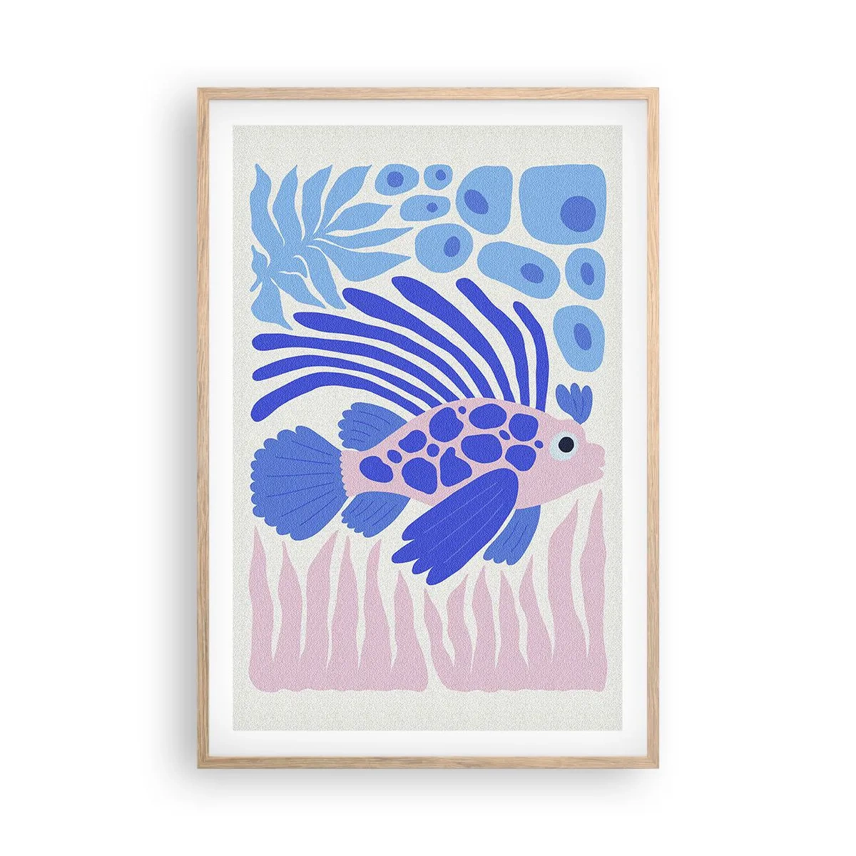 Poster in cornice rovere chiaro - Nel suo elemento - 61x91 cm