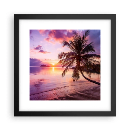 Poster in cornice nera - Beatitudine a perdita d'occhio - 30x30 cm