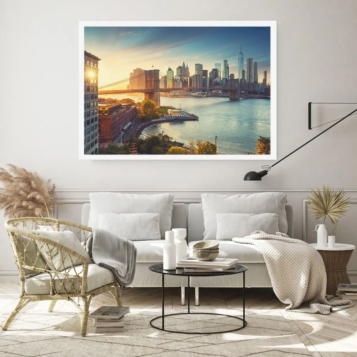 Poster - L'alba nella grande città - 70x50 cm