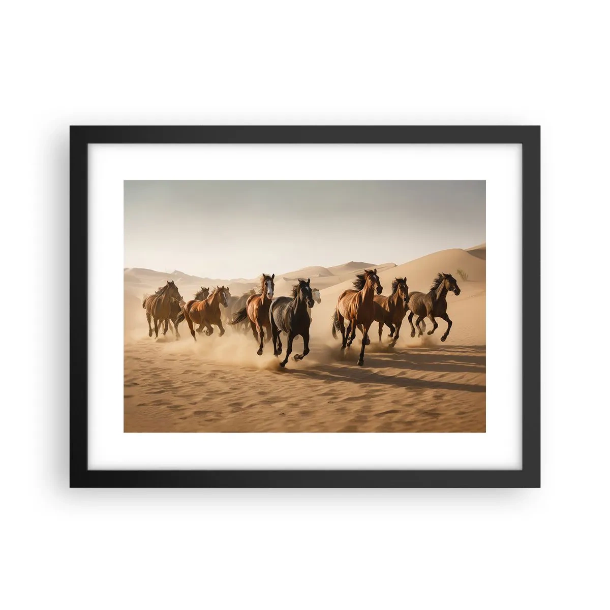 Poster in cornice nera - Liberi come il vento - 40x30 cm