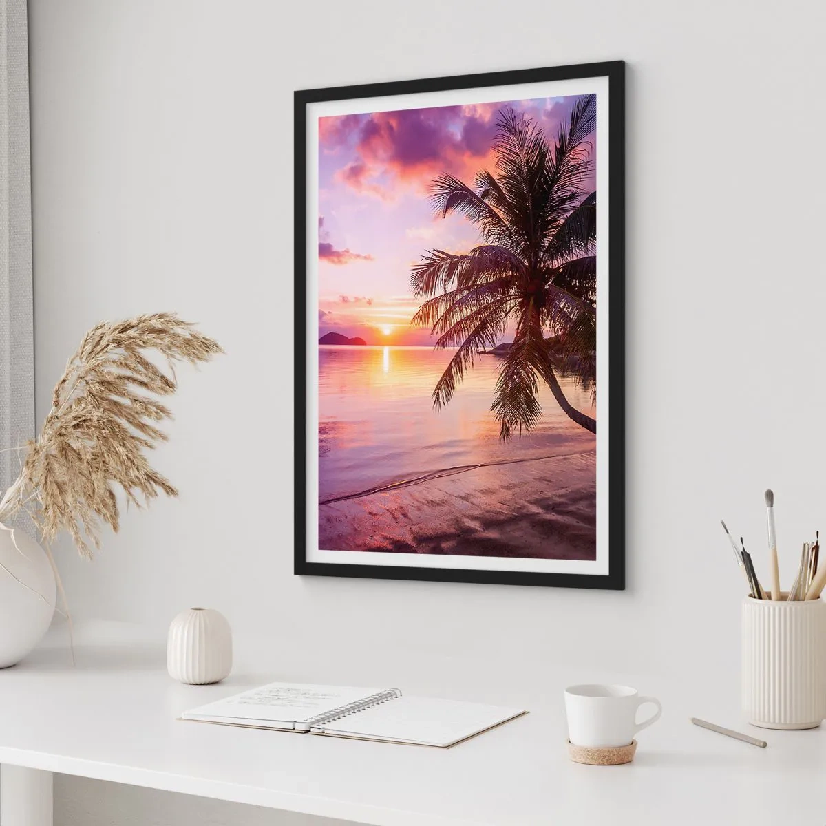 Poster in cornice nera - Beatitudine a perdita d'occhio - 40x50 cm