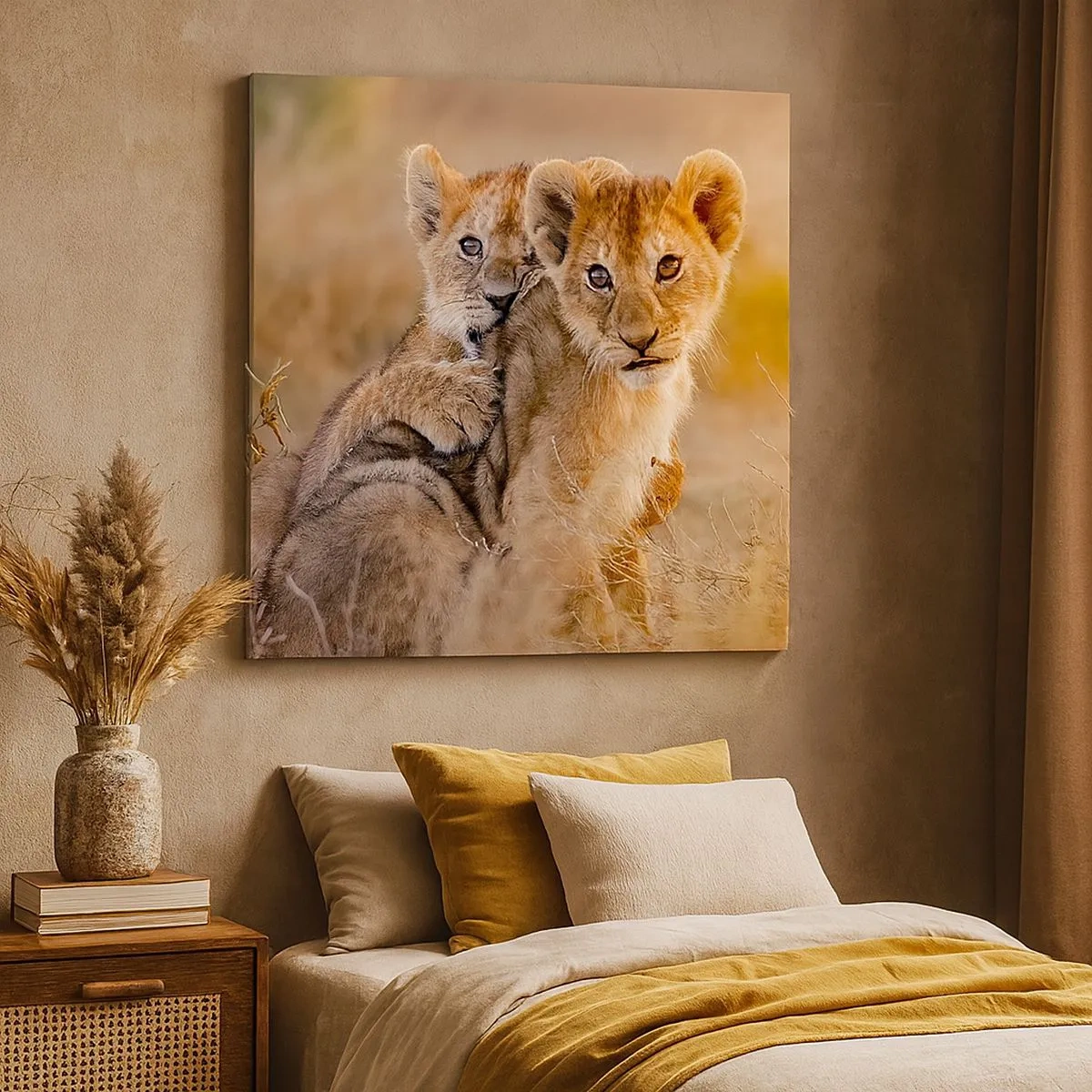 Quadro su tela - Stampe su Tela - Non disturbare! Giochiamo - 30x30 cm