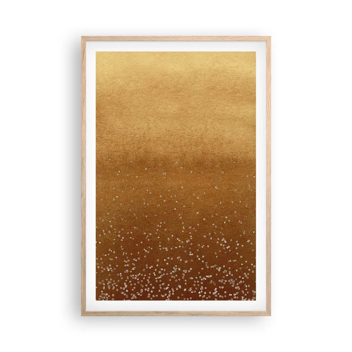 Poster in cornice rovere chiaro - La nascita della luce - 61x91 cm