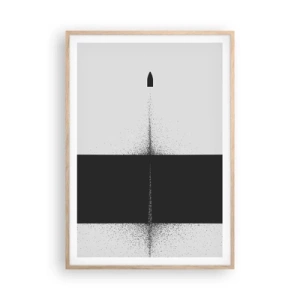 Poster in cornice rovere chiaro - Dritto allo scopo - 70x100 cm