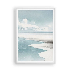 Poster in cornice bianca - Marea dolce - 70x100 cm