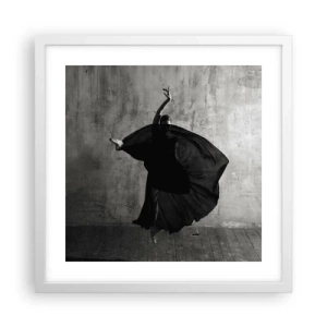 Poster in cornice bianca - Fasce piene di passione - 40x40 cm