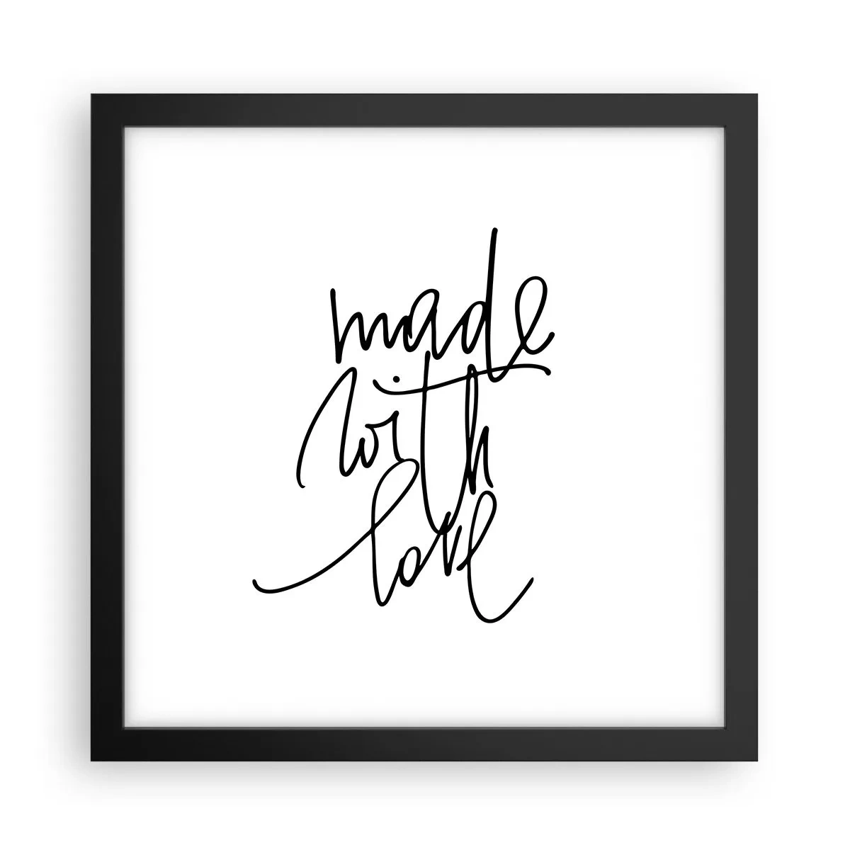 Poster in cornice nera - La migliore marca - 30x30 cm