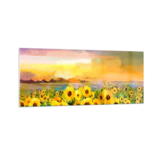 Quadro su vetro - Il sole è sceso sulla terra - 100x40 cm