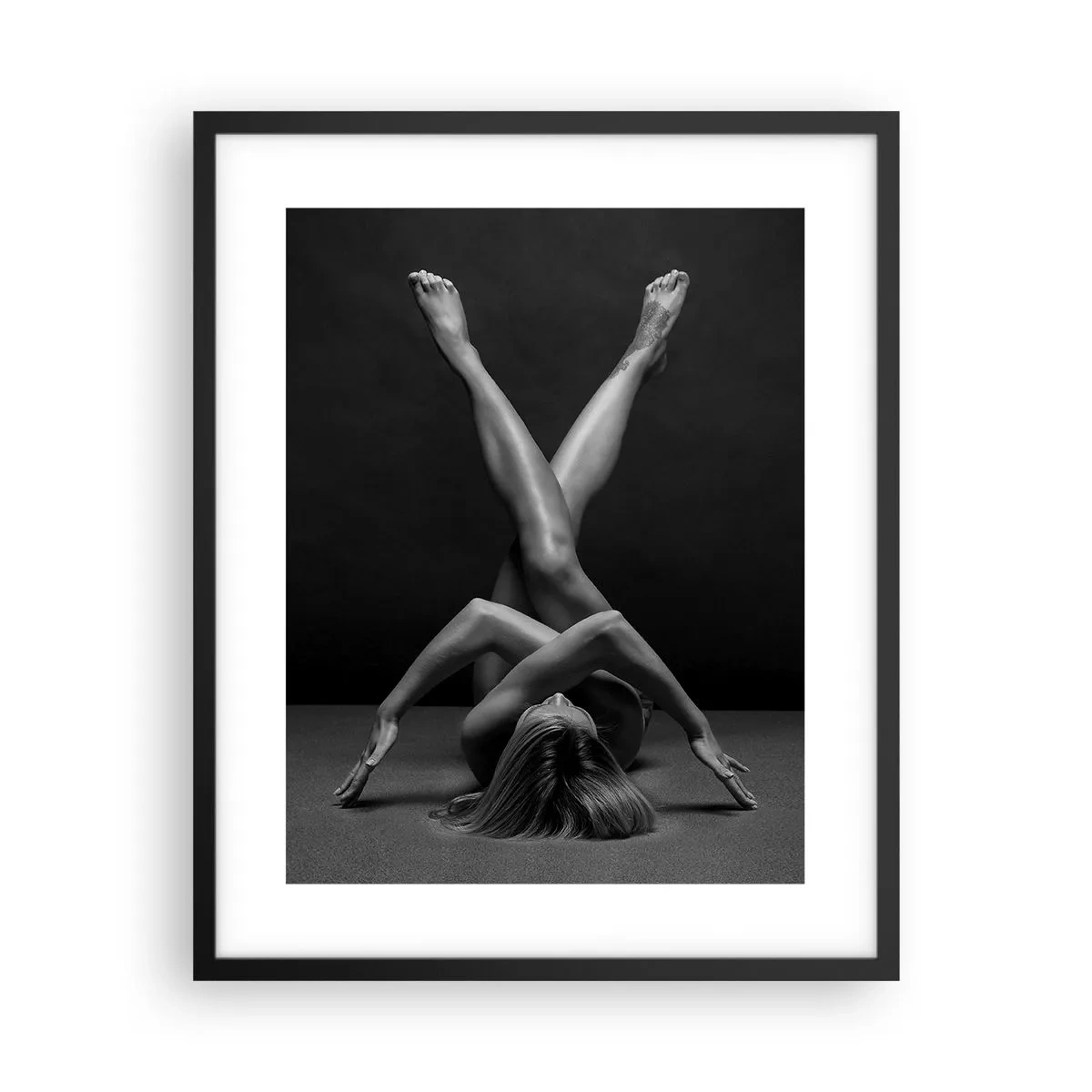 Poster in cornice nera - Geometria del nudo - 40x50 cm