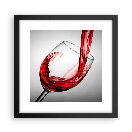 Poster in cornice nera - Colore - movimento - suono - 30x30 cm