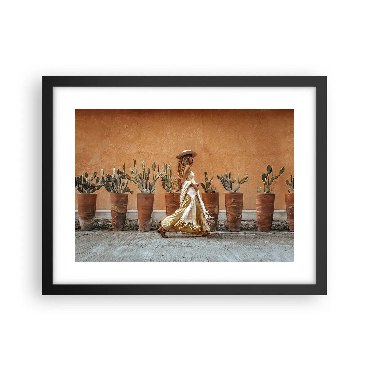 Poster in cornice nera - In stile hippy - 40x30 cm