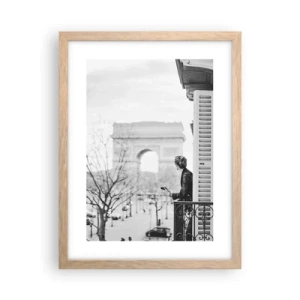 Poster in cornice rovere chiaro - Camera con vista - 30x40 cm