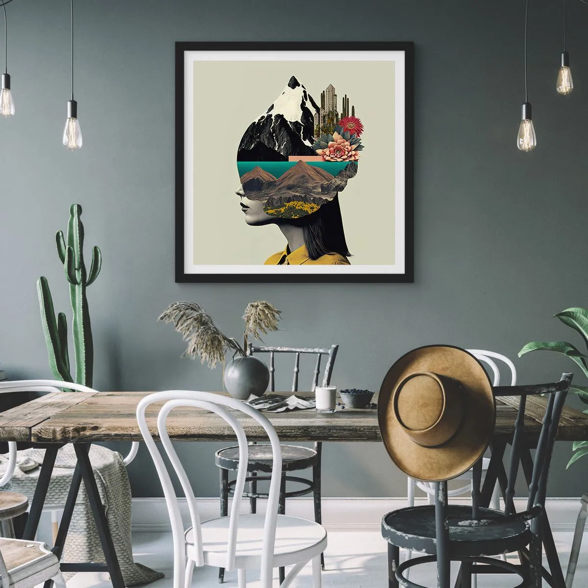 Poster in cornice nera - La donna è sempre un mistero - 60x60 cm