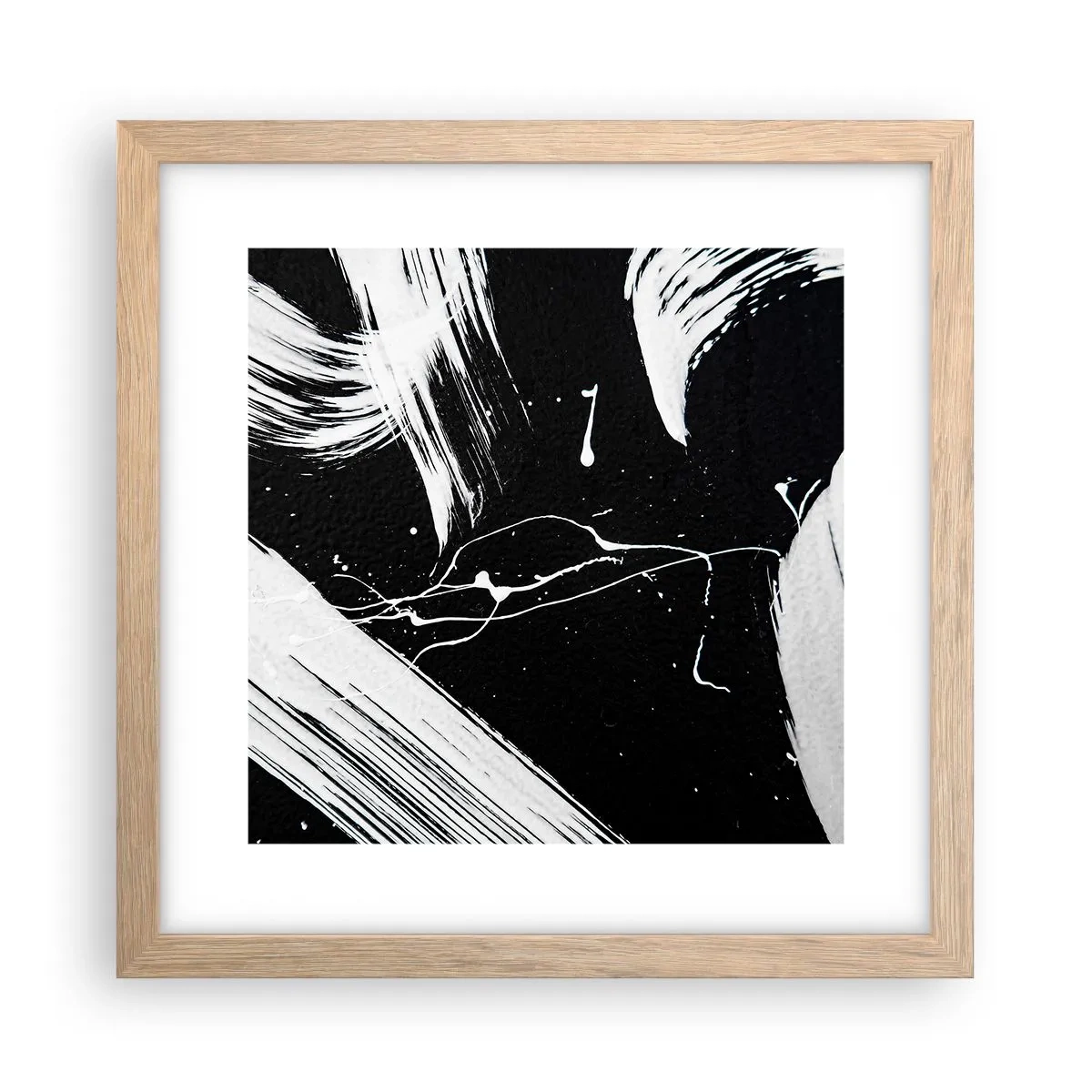 Poster in cornice rovere chiaro - Spezzando l'oscurità - 30x30 cm