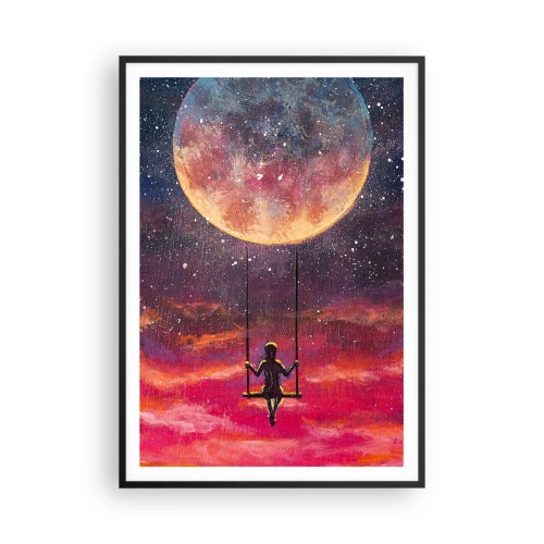 Poster in cornice nera - Con la testa tra le nuvole - 70x100 cm