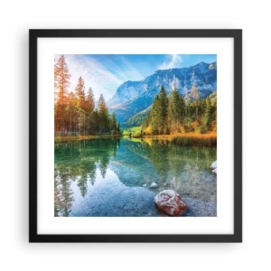 Poster in cornice nera - La mitezza dell'autunno - 40x40 cm