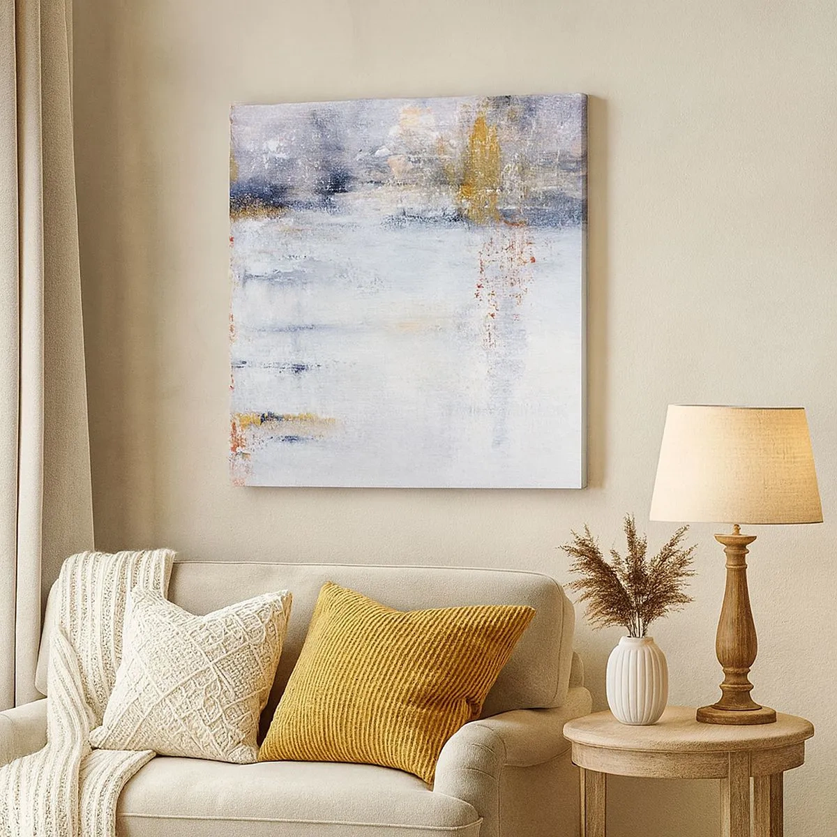 Quadro su tela - Stampe su Tela - Dietro la cortina d'aria - 30x30 cm