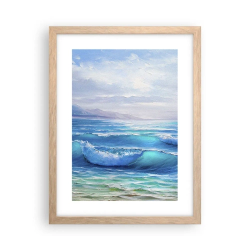 Poster in cornice rovere chiaro - Porta sollievo - 30x40 cm