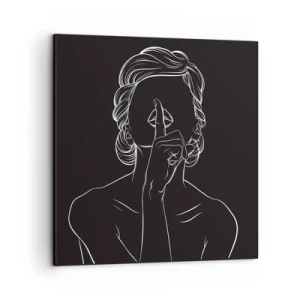 Quadro su tela - Stampe su Tela - Il bello emerge nel silenzio - 50x50 cm