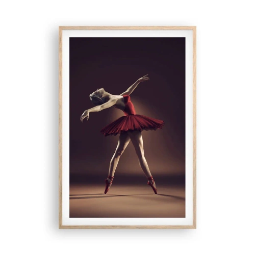 Poster in cornice rovere chiaro - Prima ballerina - 61x91 cm