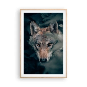 Poster in cornice rovere chiaro - Cacciatore - 61x91 cm