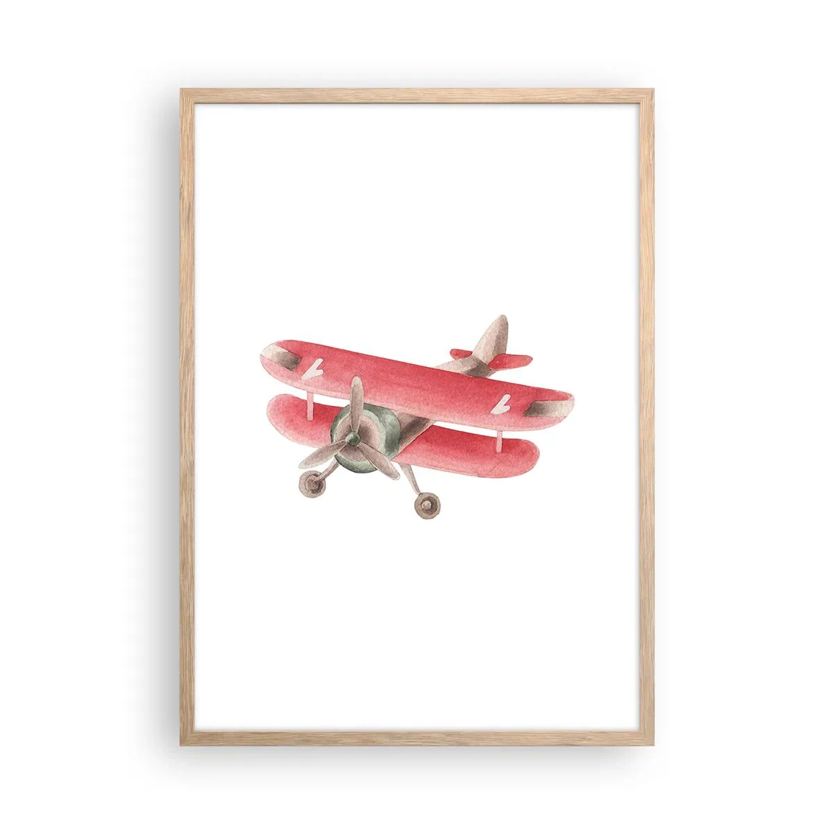 Poster in cornice rovere chiaro - Pronto a volare alto - 50x70 cm