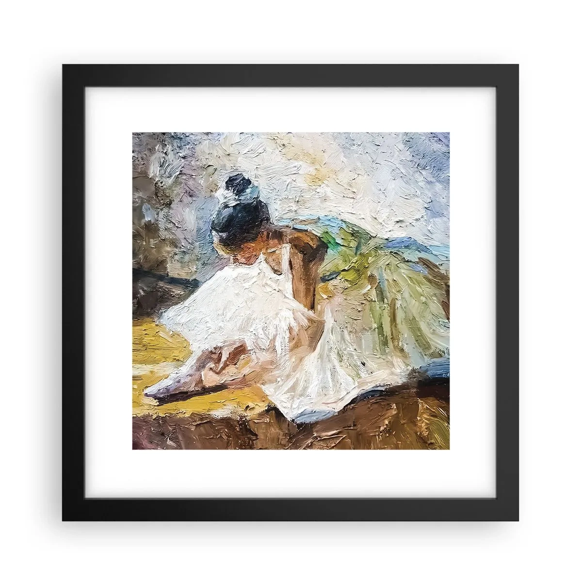 Poster in cornice nera - Dal quadro di Degas - 30x30 cm