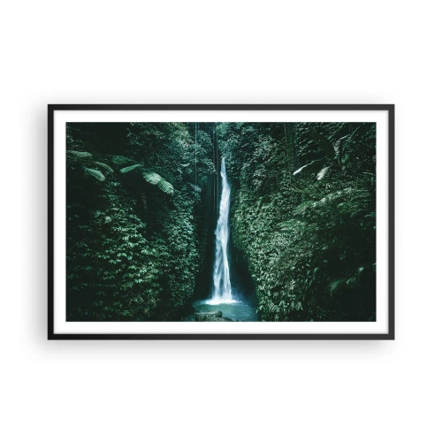 Poster in cornice nera - Terme tropicali - 91x61 cm