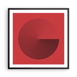 Poster in cornice nera - Movimento circolare - 60x60 cm