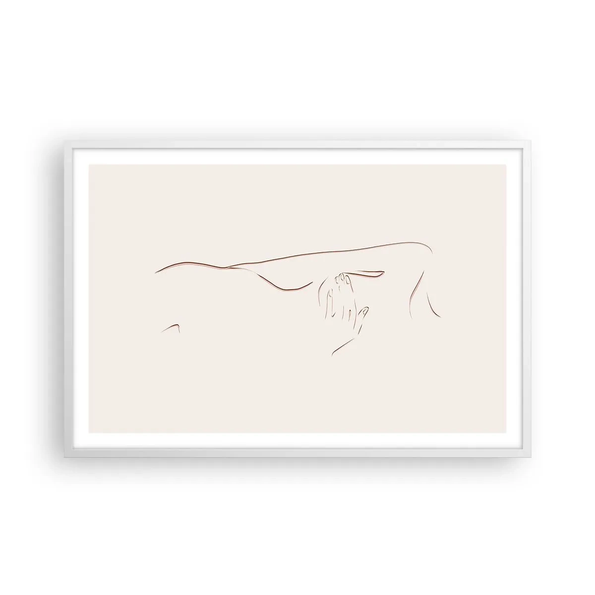 Poster in cornice bianca - La forma del desiderio - 91x61 cm