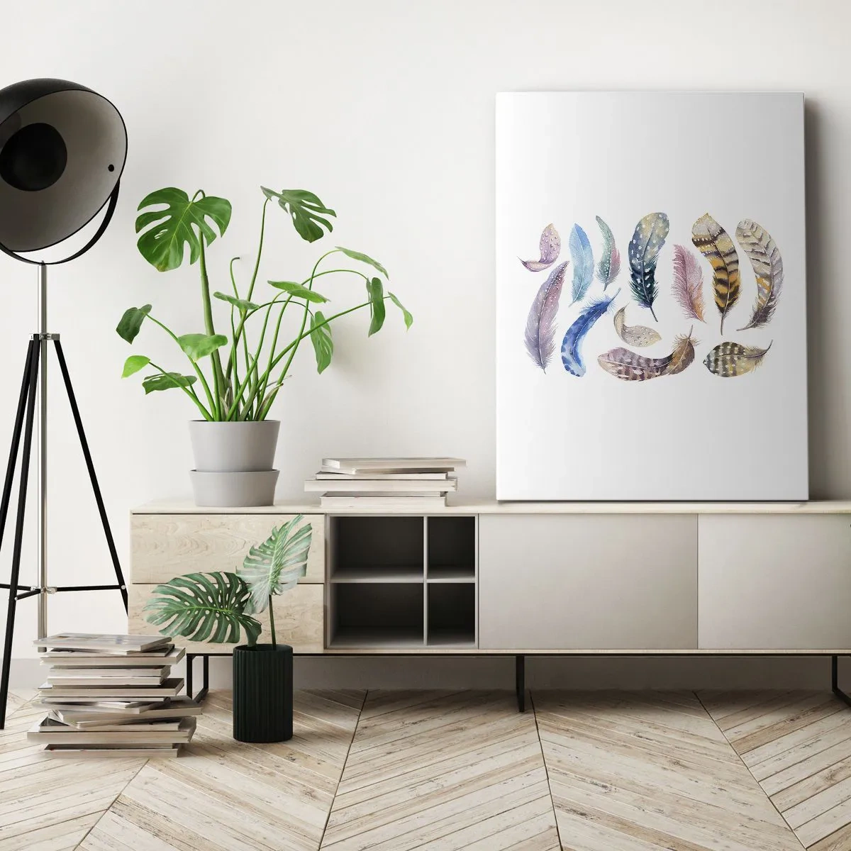 Quadro su tela - Stampe su Tela - Leggere, variopinte e multicolori - 55x100 cm