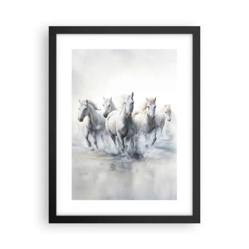 Poster in cornice nera - Magia bianca - 30x40 cm