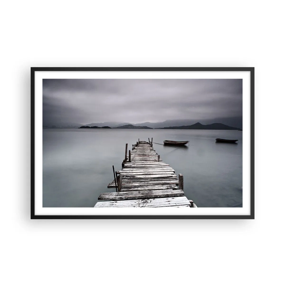 Poster in cornice nera - Domani puoi partire - 91x61 cm