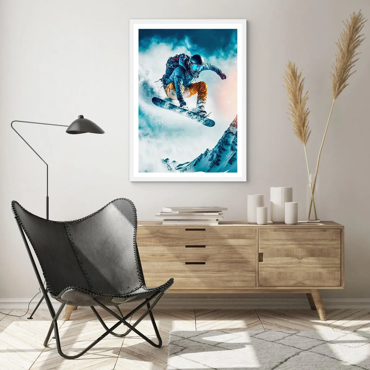 Poster in cornice bianca - Emozioni estreme - 61x91 cm