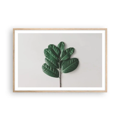 Poster in cornice rovere chiaro - Il disegno della natura stessa - 91x61 cm