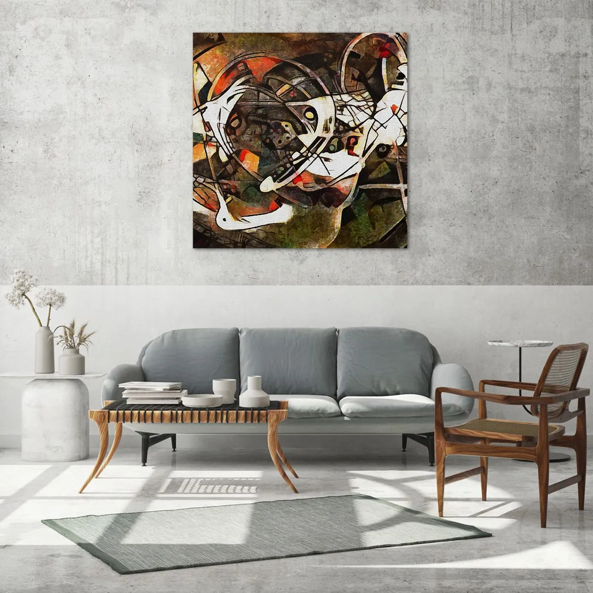 Quadro su vetro - Senti il movimento? - 30x30 cm