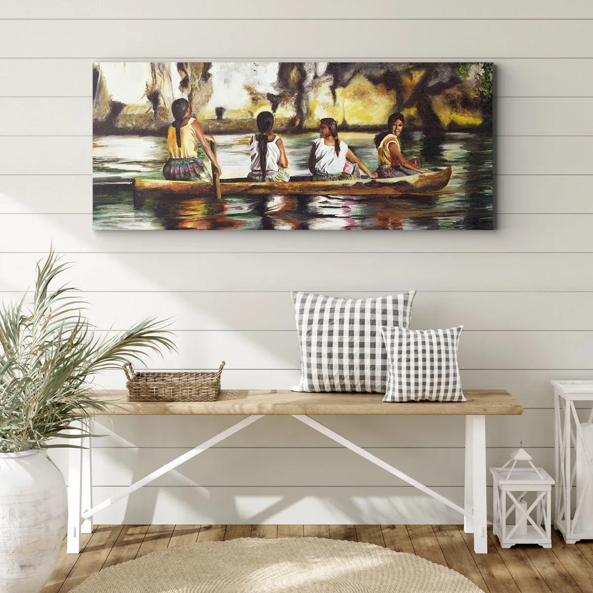 Quadro su tela - Stampe su Tela - Nel paradiso della Polinesia - 100x40 cm