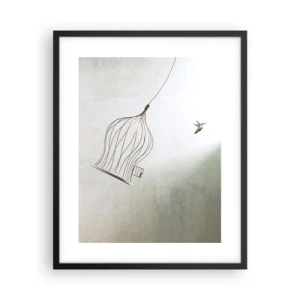 Poster in cornice nera - Nel proprio elemento - 40x50 cm