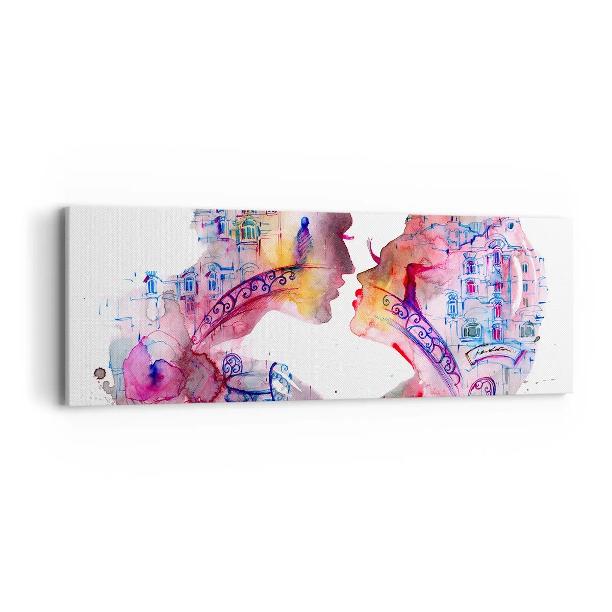 Quadro su tela - Stampe su Tela - Misterioso ponte dei sospiri - 90x30 cm