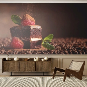 Fotomurali Autoadesivo Deluxe Sticker - La vita è dolce - Torta, Cucina, Gastronomia - 250x175 cm