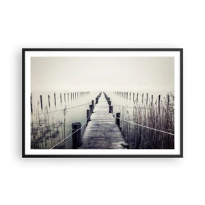 Poster in cornice nera - Immergiti nella pace - 91x61 cm