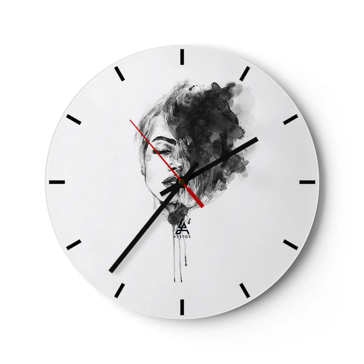 Orologio da parete - Orologio in Vetro - Cosa sogna la ragazza - 30x30 cm