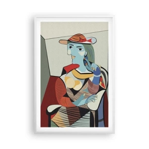 Poster in cornice bianca - Con gli occhi di Picasso - 61x91 cm