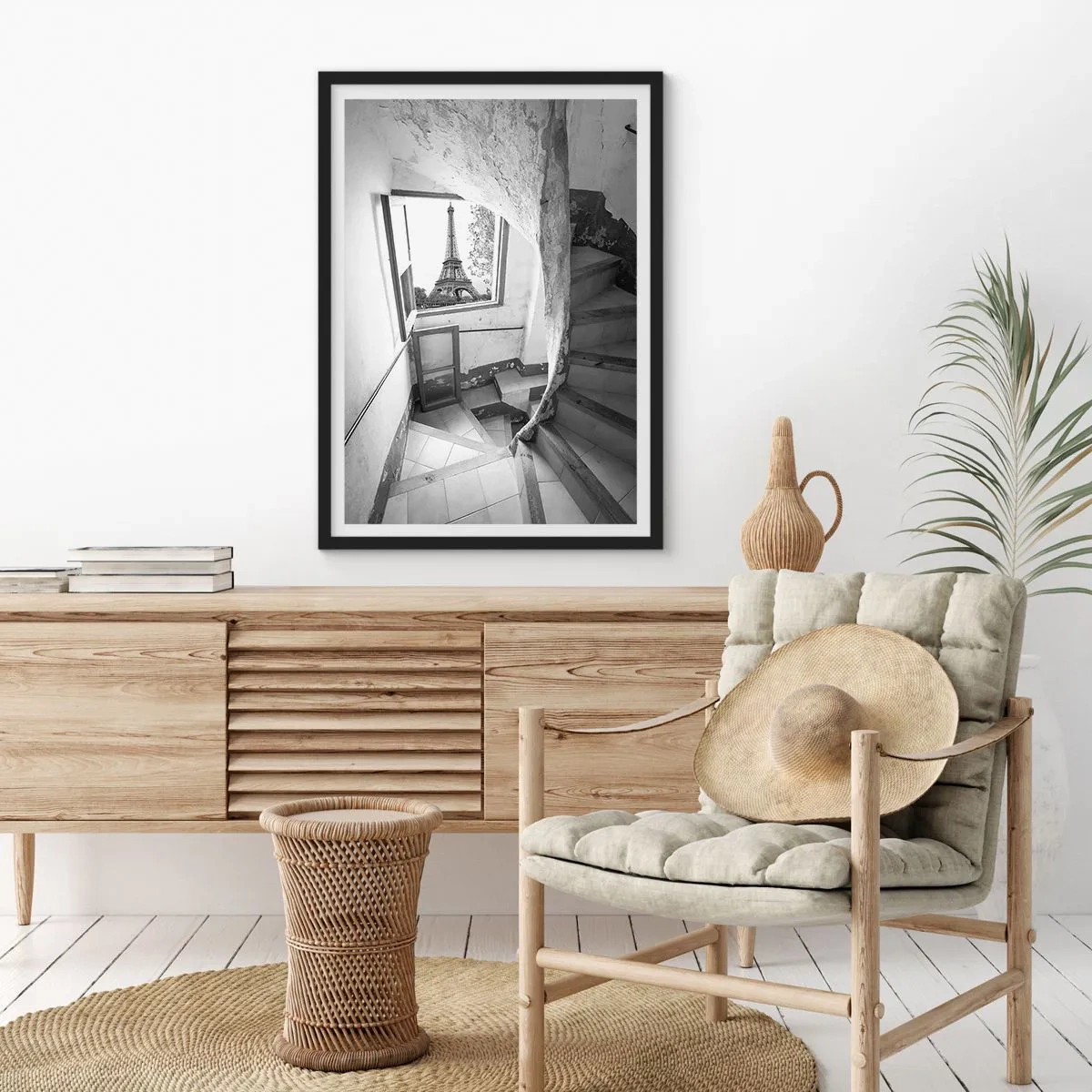 Poster in cornice nera - Che vista! - 70x100 cm