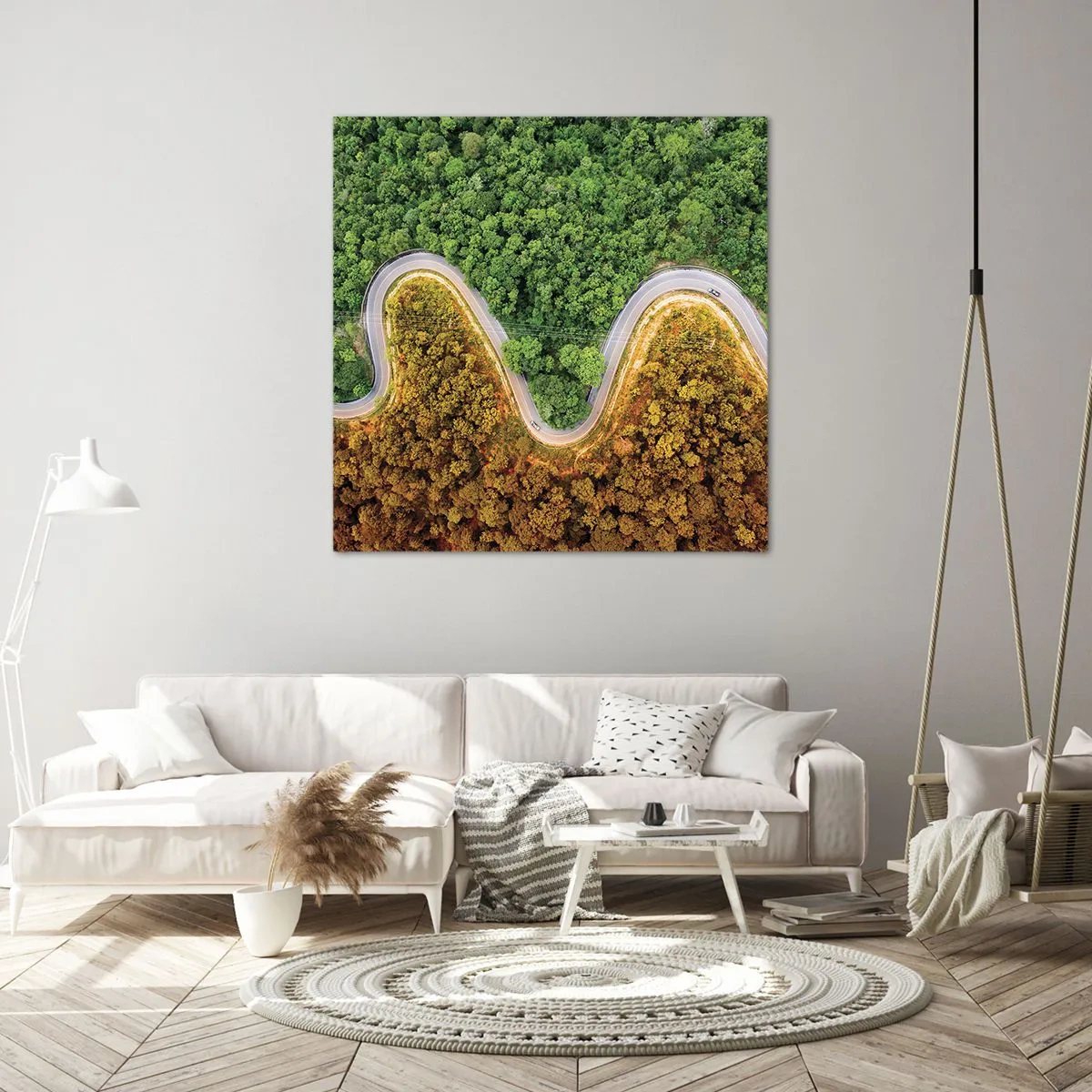 Quadro su tela - Stampe su Tela - Confine e separazione - 30x30 cm