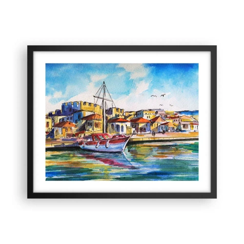 Poster in cornice nera - Un colorato pomeriggio - 50x40 cm