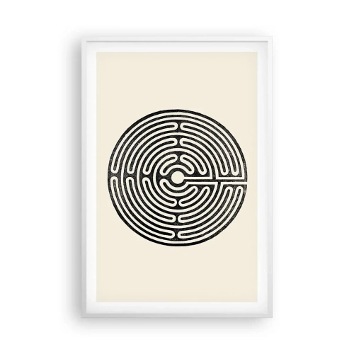 Poster in cornice bianca - Ordine misterioso - 61x91 cm