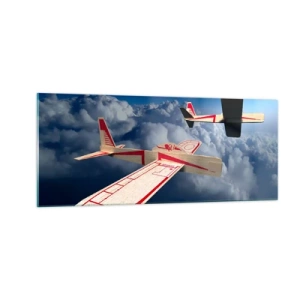 Quadro su vetro - Più in alto, più lontano - 100x40 cm