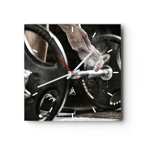 Orologio da parete - Orologio in Vetro - Sfida accettata! - 40x40 cm