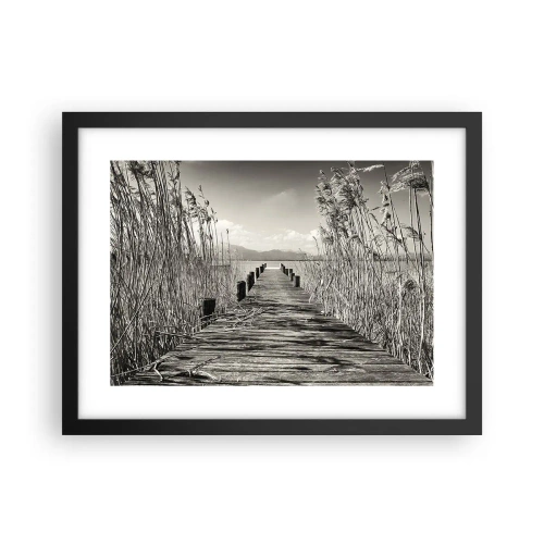 Poster in cornice nera - Nel silenzio dell'erba - 40x30 cm